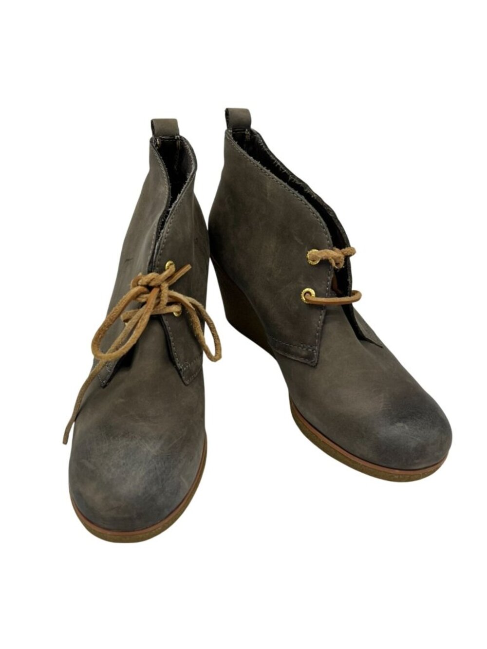 Sperry Top Sider Harlow Women's Wedge Chukka Boots Size 8.5M Brown Ankle Casual